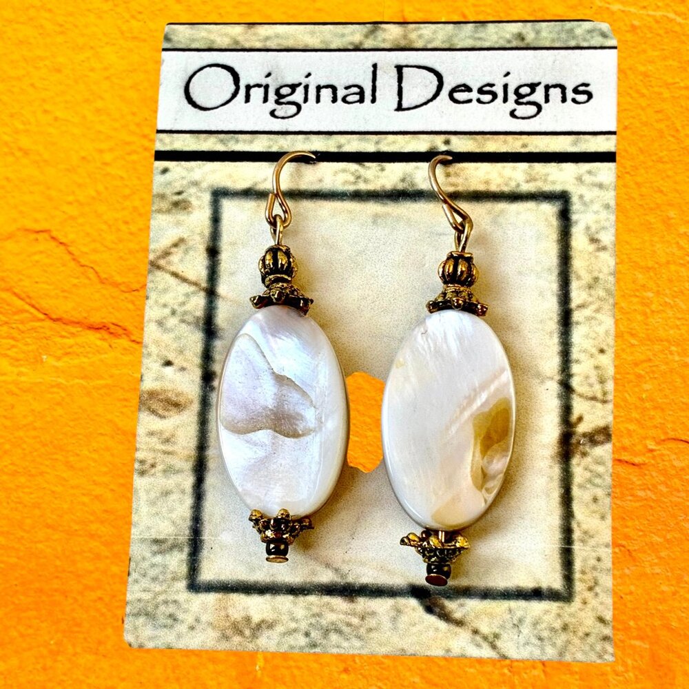 Original Designs Dangle Earrings Bead Hand Crafted French Wire New